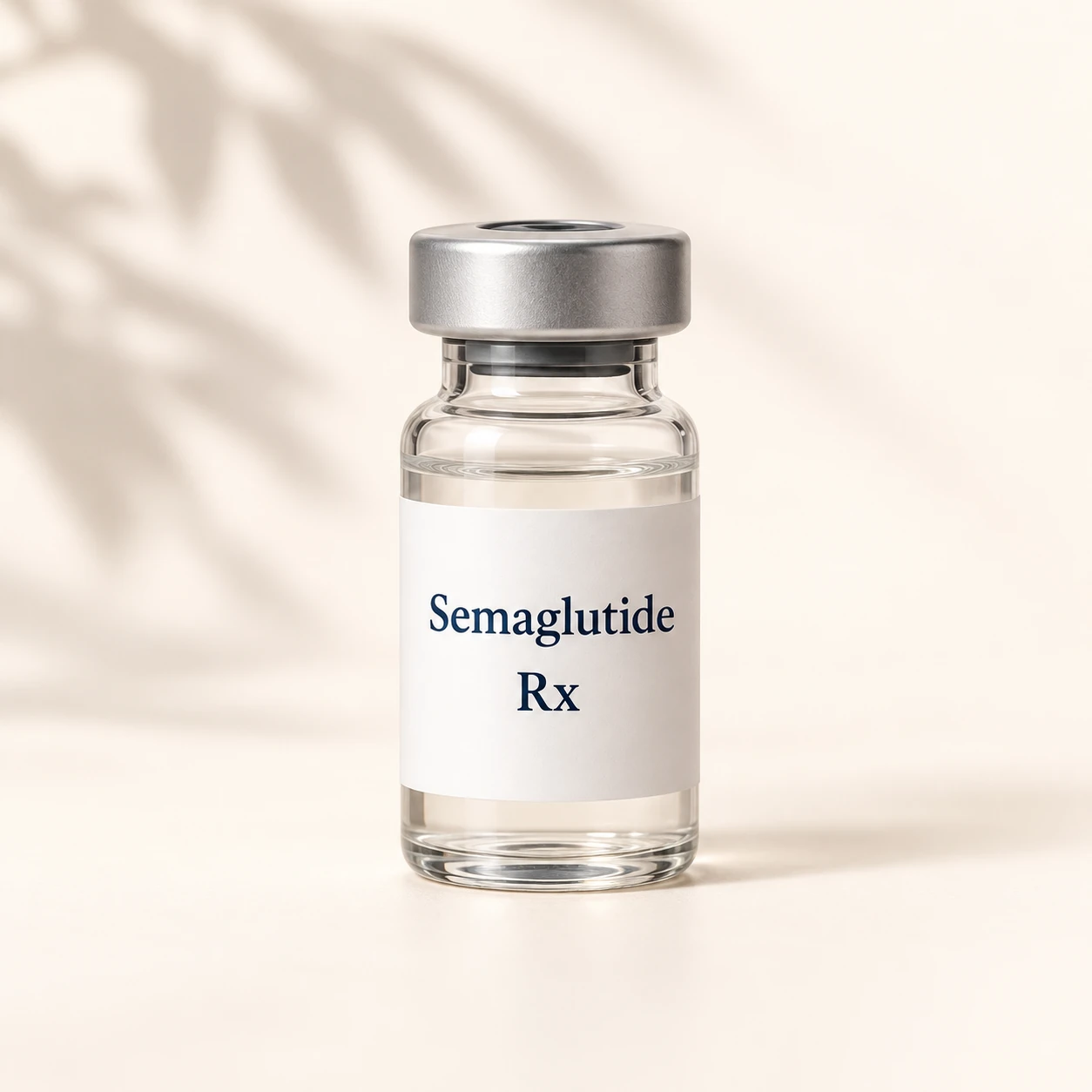 Semaglutide vial, illustrative only